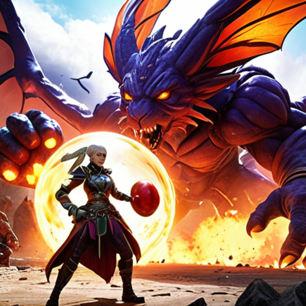 **

A dynamic team composition featuring Lilya (or another strong damage dealer like Regulus) and Ballon, facing off against a challenging boss enemy. Lilya unleashes a powerful burst attack, while Ballon stands firm, protecting the team. The background showcases a stylized battlefield with elemental effects highlighting the importance of Arcanum types. Focus on vibrant colors and a sense of strategic action.

**