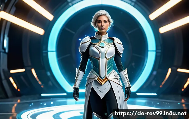 리버스 1999 전설 장비 획득법 - A dynamic, full-body shot of a female Arcanist, inspired by characters like Lilya or Centurion from ...