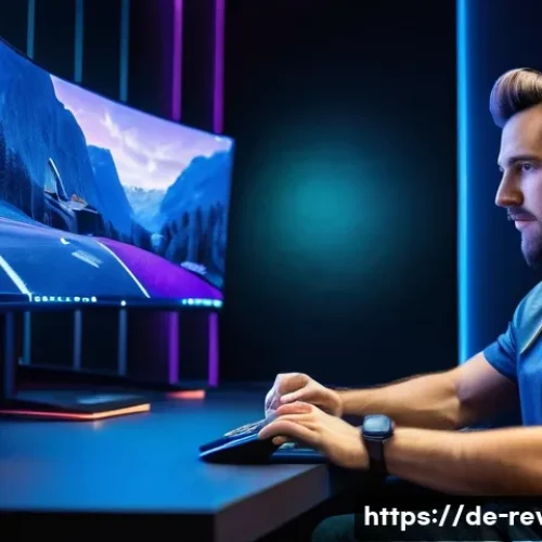 Home 28 리버스 1999 게임 코칭 서비스 - A professional esports coach and a focused young adult gamer sitting side by side in a modern gaming...